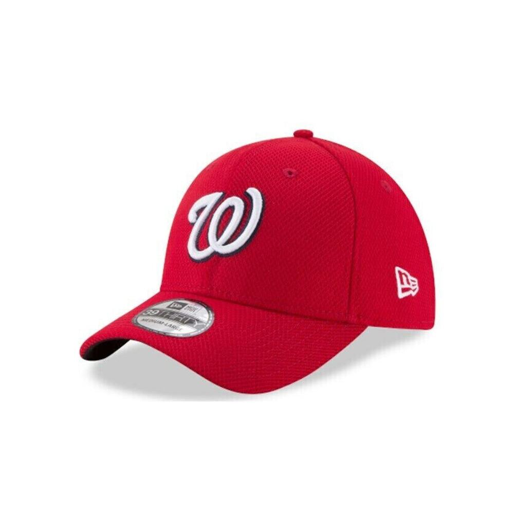New Era Washington Nationals Red Diamond‎ Era Logo MLB 39Thirty Hat Large-XLarge
